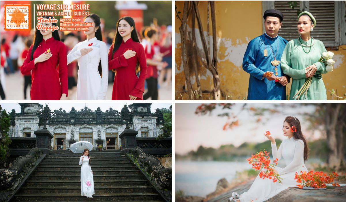 Le costume traditionnel du peuple Kinh Vietnam
